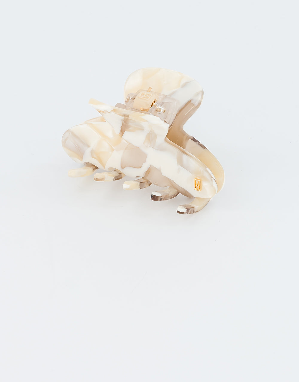 ALEXANDRE DE PARIS Ivory Marble Acetate Hair Claw Clip