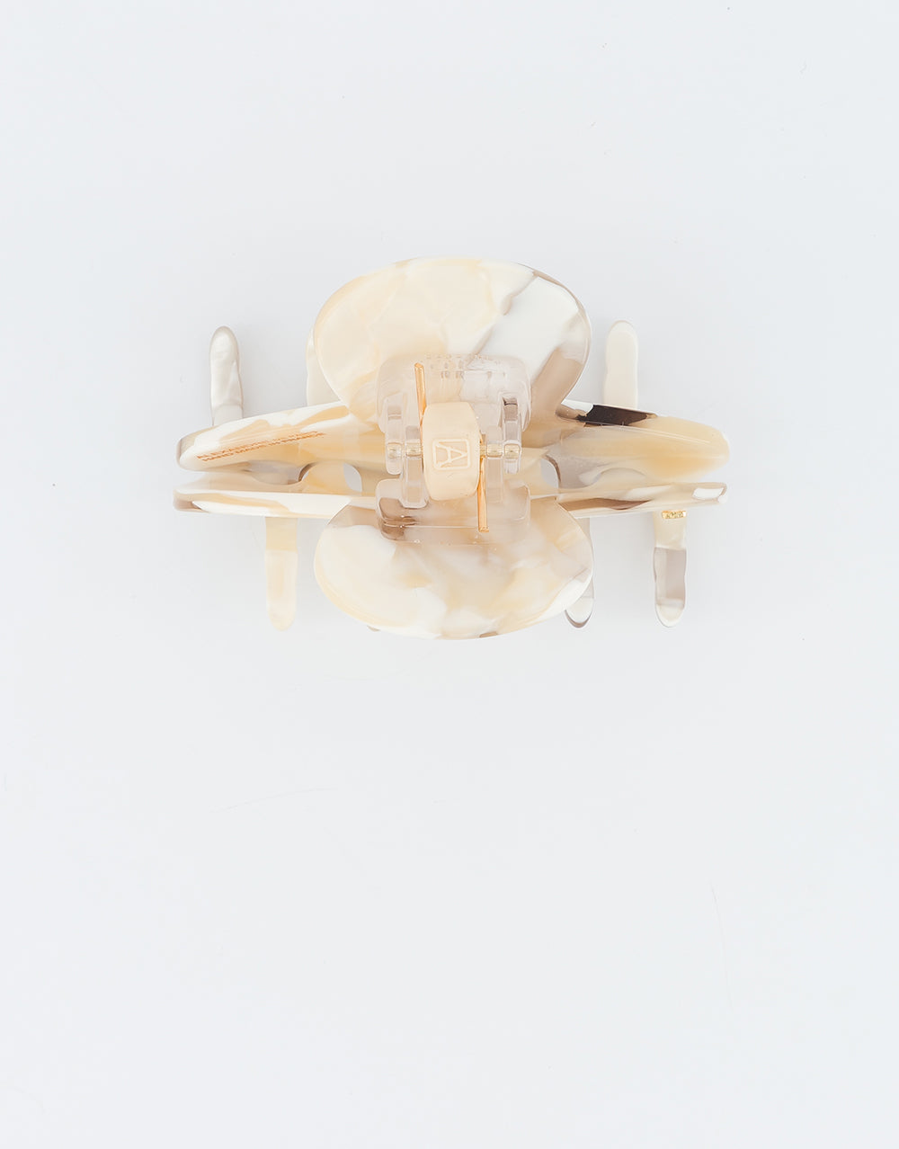ALEXANDRE DE PARIS Ivory Marble Acetate Hair Claw Clip