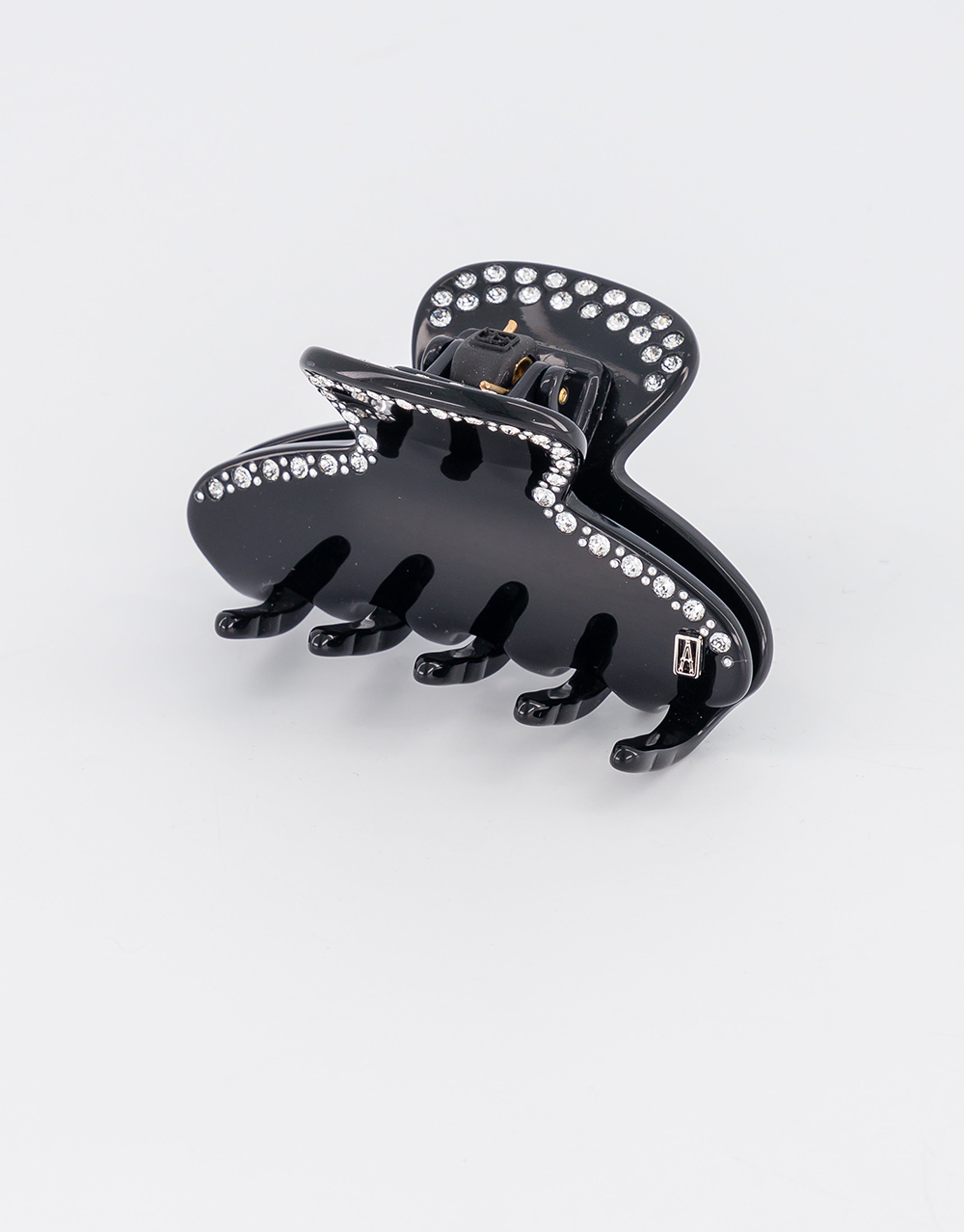 ALEXANDRE DE PARIS Voltaire Swarovski Strass Small Acetate Hair Clip