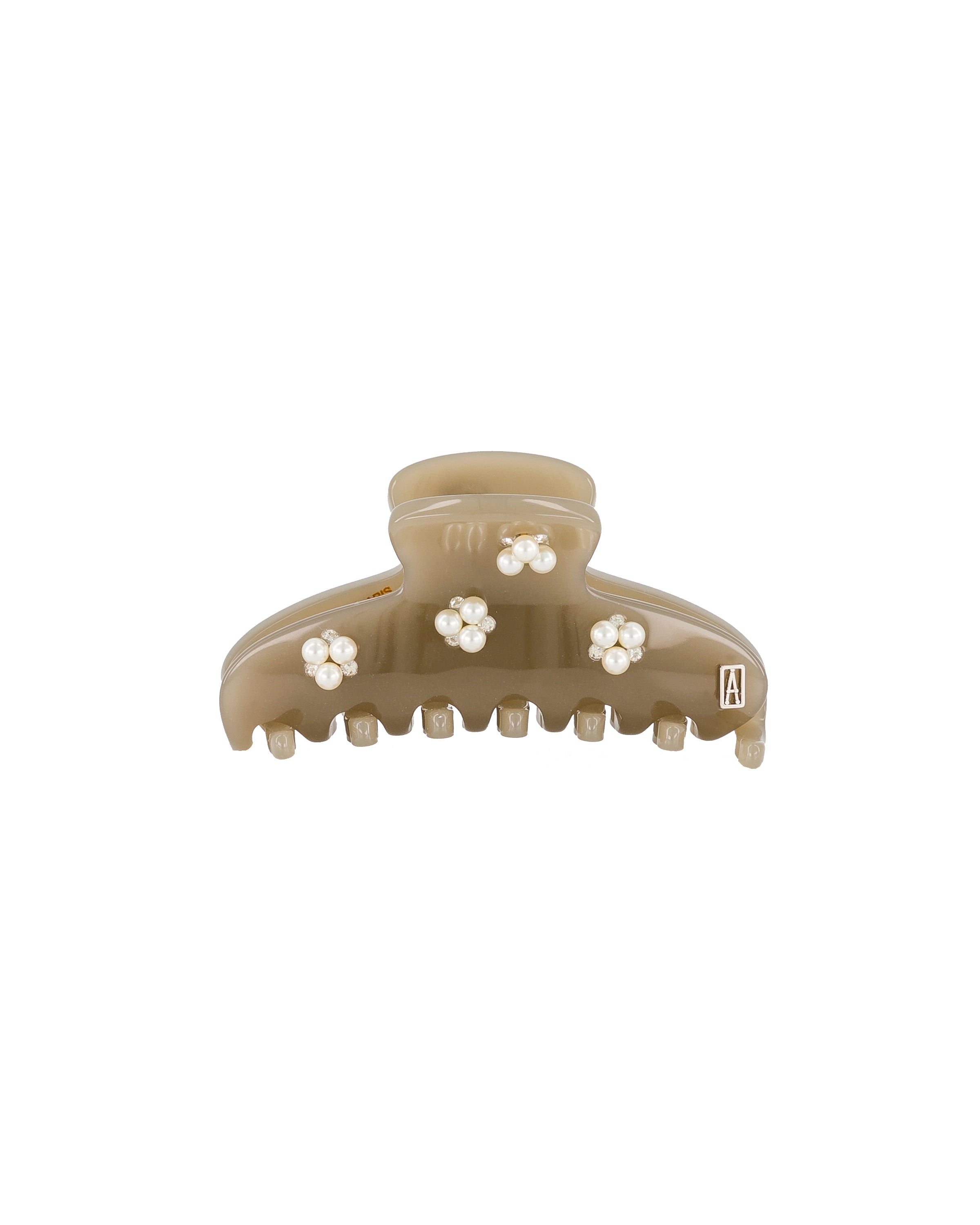 ALEXANDRE DE PARIS Swarovski Pearls and Crystals Acetate Hair Clip