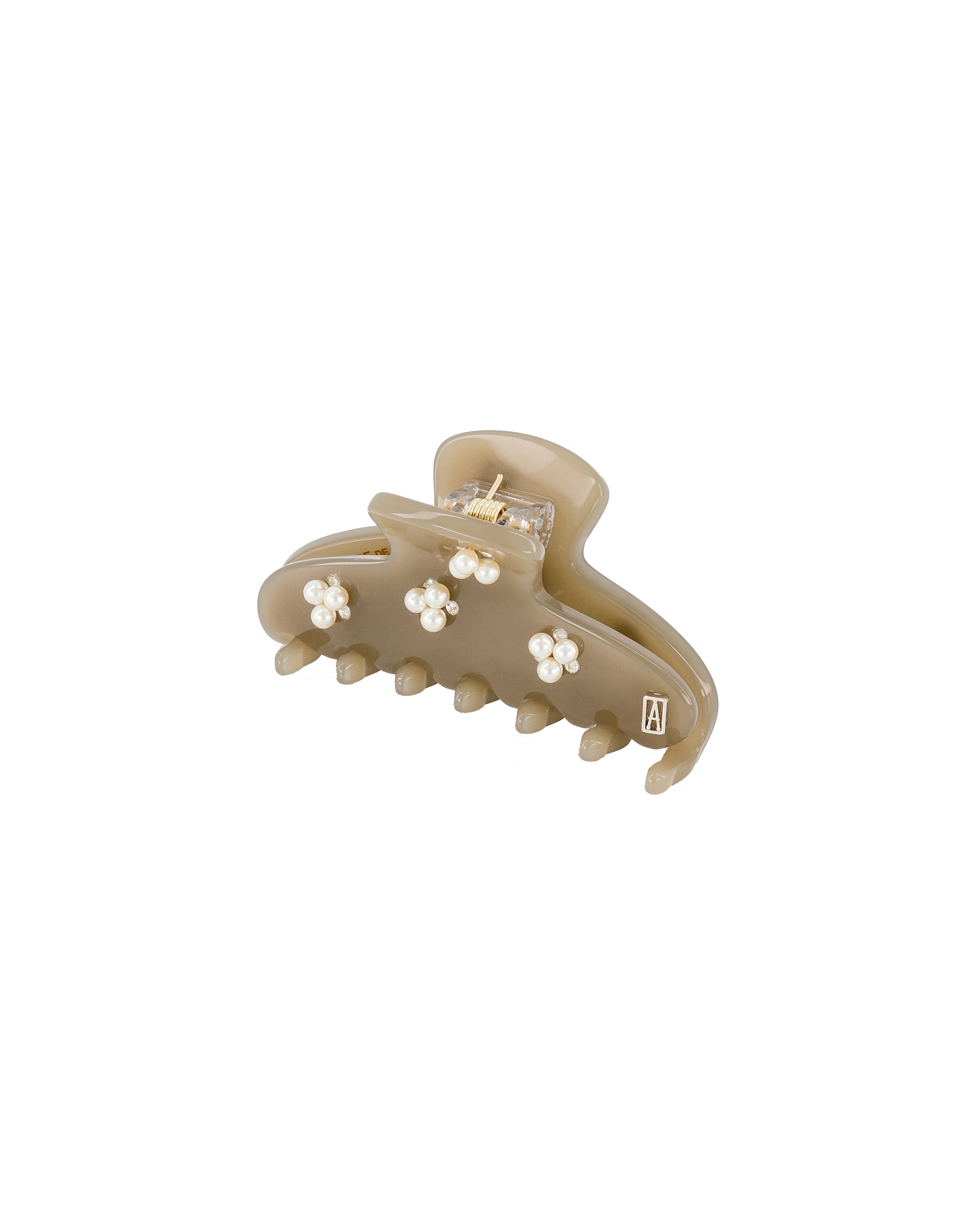 ALEXANDRE DE PARIS Swarovski Pearls and Crystals Acetate Hair Clip