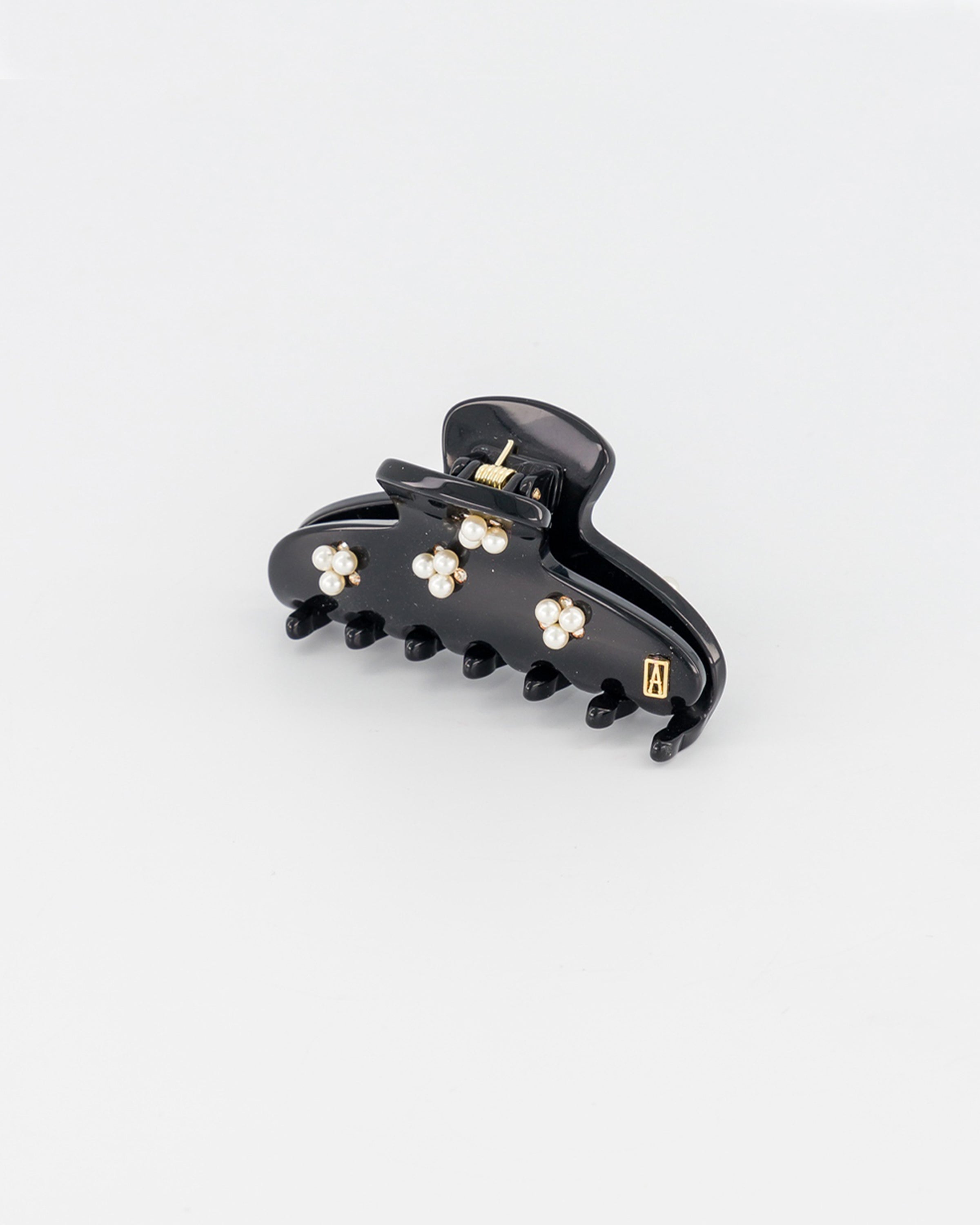 ALEXANDRE DE PARIS Swarovski Pearls and Crystals Acetate Hair Clip