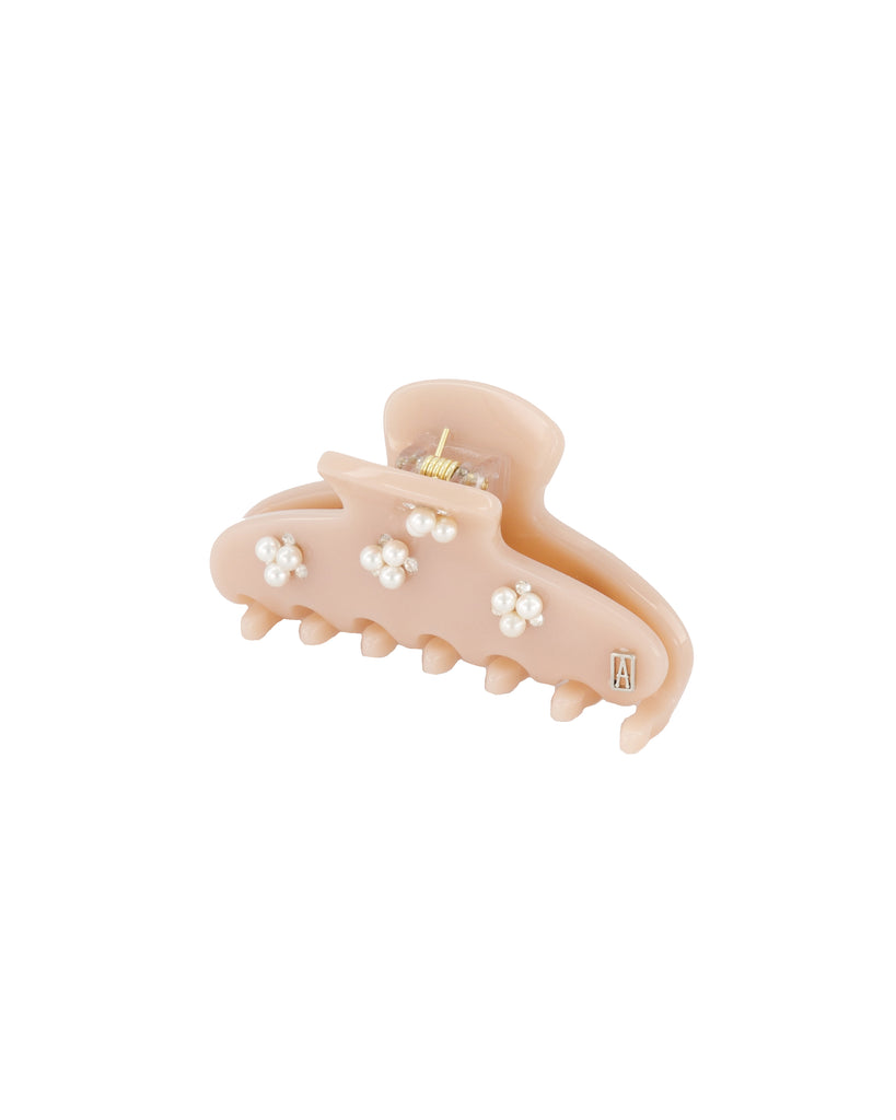 ALEXANDRE DE PARIS Belle Acetate and Pearl Hair Clip
