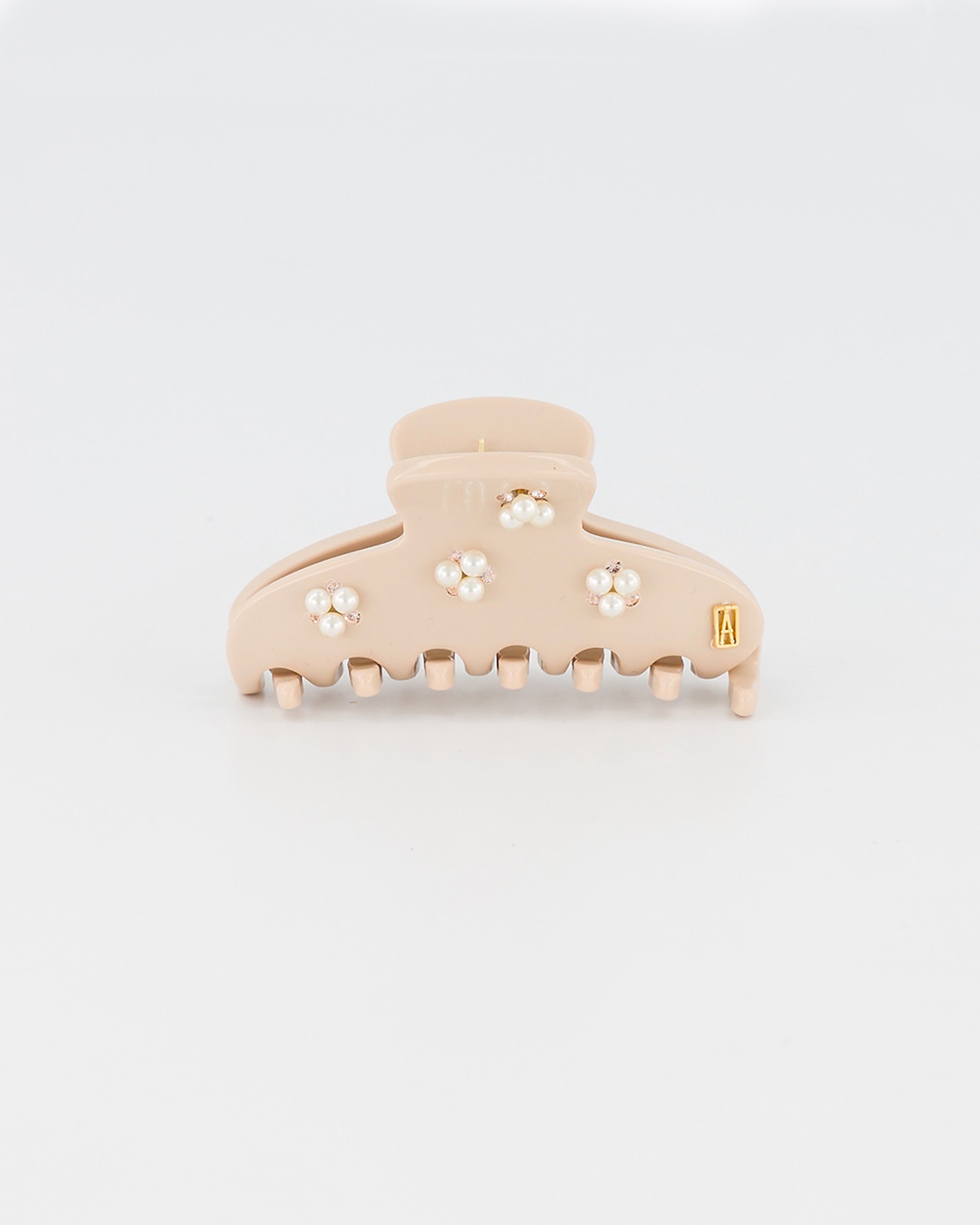ALEXANDRE DE PARIS Swarovski Pearls and Crystals Acetate Hair Clip
