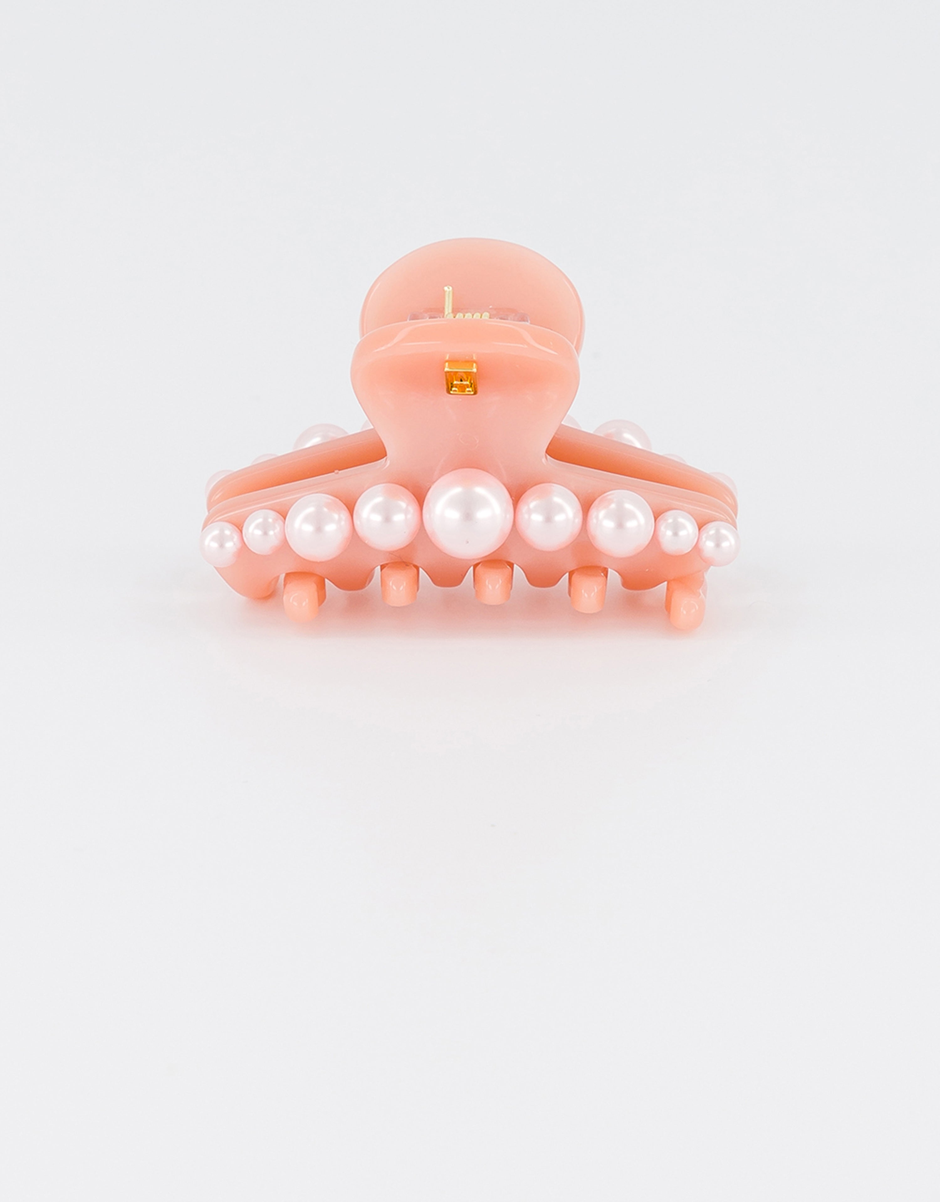 ALEXANDRE DE PARIS Goncourt small acetate and pearl hair clip