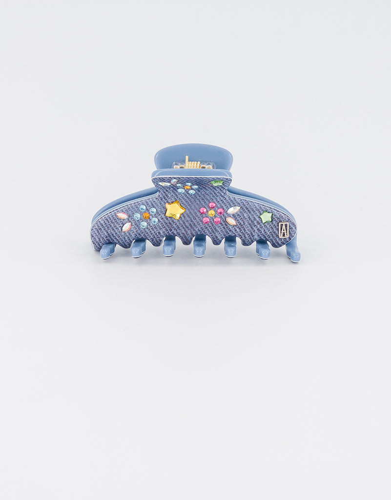 ALEXANDRE DE PARIS Swarovski Colored Crystal Acetate Jaw Clip Medium