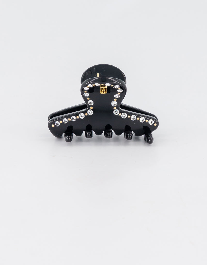 ALEXANDRE DE PARIS Raspail Acetate Strass Small Hair Claw Clip