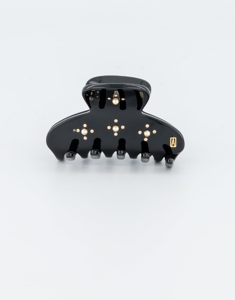 ALEXANDRE DE PARIS En Pamoison Strass Acetate and Pearls Hair Claw Clip