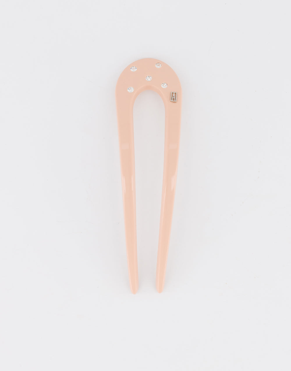 ALEXANDRE DE PARIS acetate and crystals hair fork pin