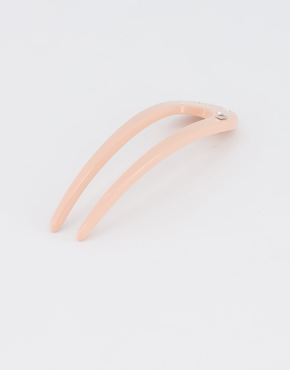 ALEXANDRE DE PARIS acetate and crystals hair fork pin