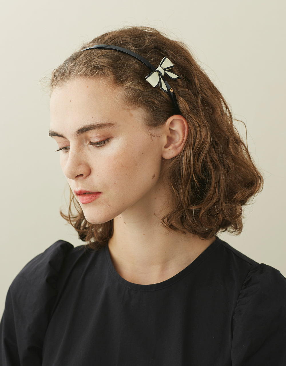ALEXANDRE DE PARIS Tenderly bow acetate headband