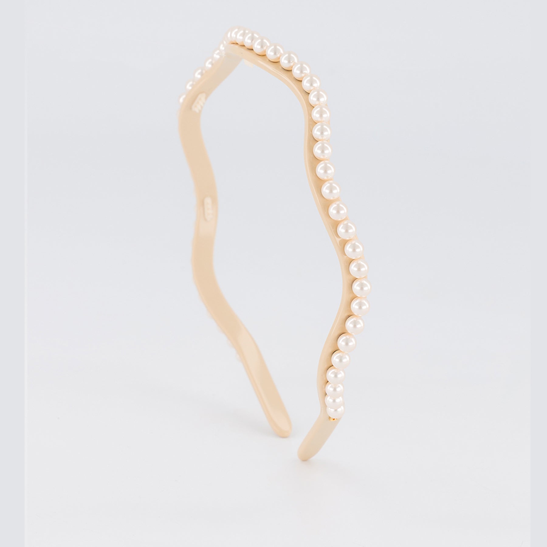 ALEXANDRE DE PARIS Sablon Pearl and Acetate Headband
