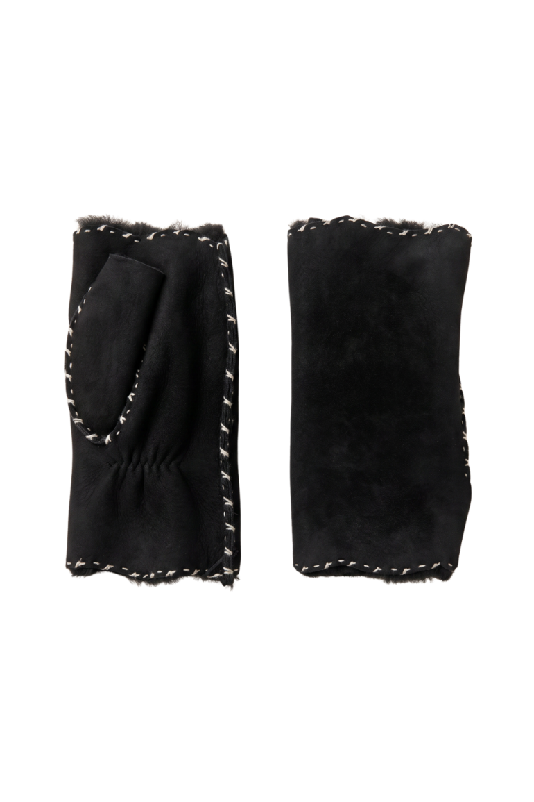 AGNELLE Alix Shearling Fingerless Mitten