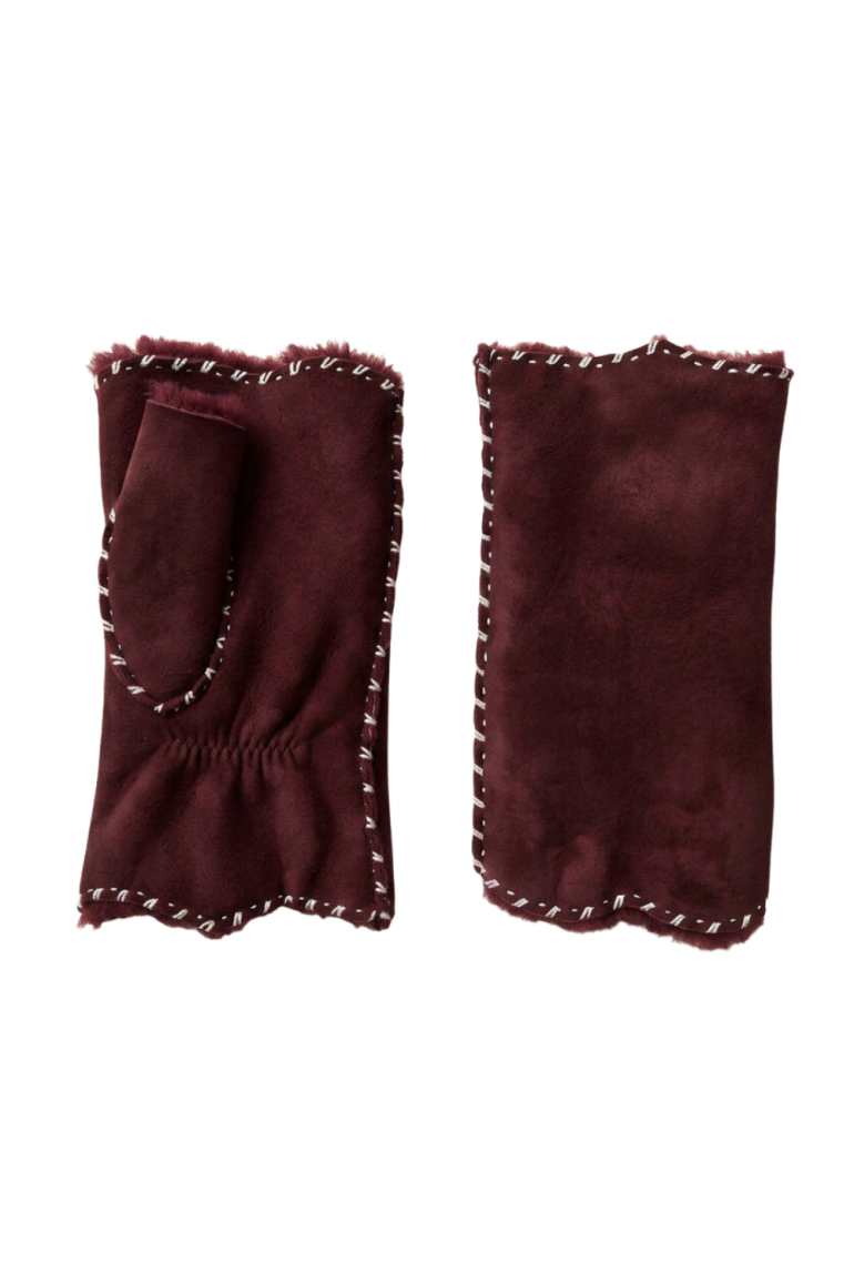 AGNELLE Alix Shearling Fingerless Mitten