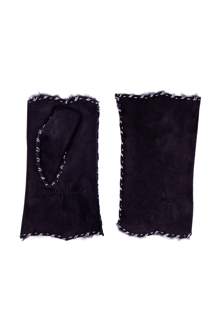 AGNELLE Alix Shearling Fingerless Mitten