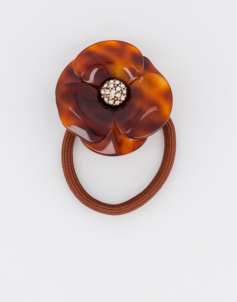 ALEXANDRE DE PARIS Camelia Acetate Hair Tie