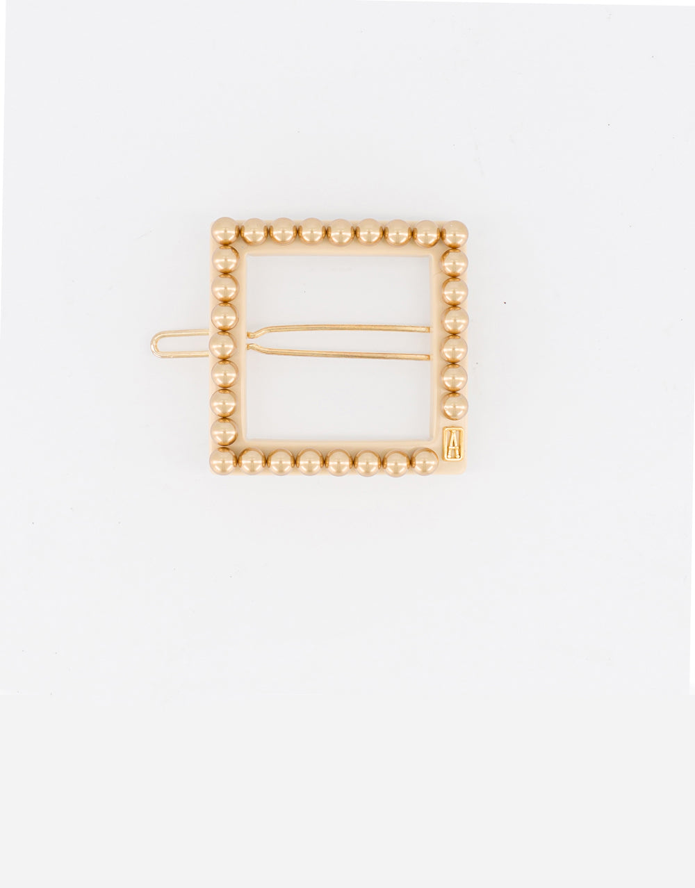 ALEXANDRE DE PARIS Acetate and Pearl Gold Side Barrette