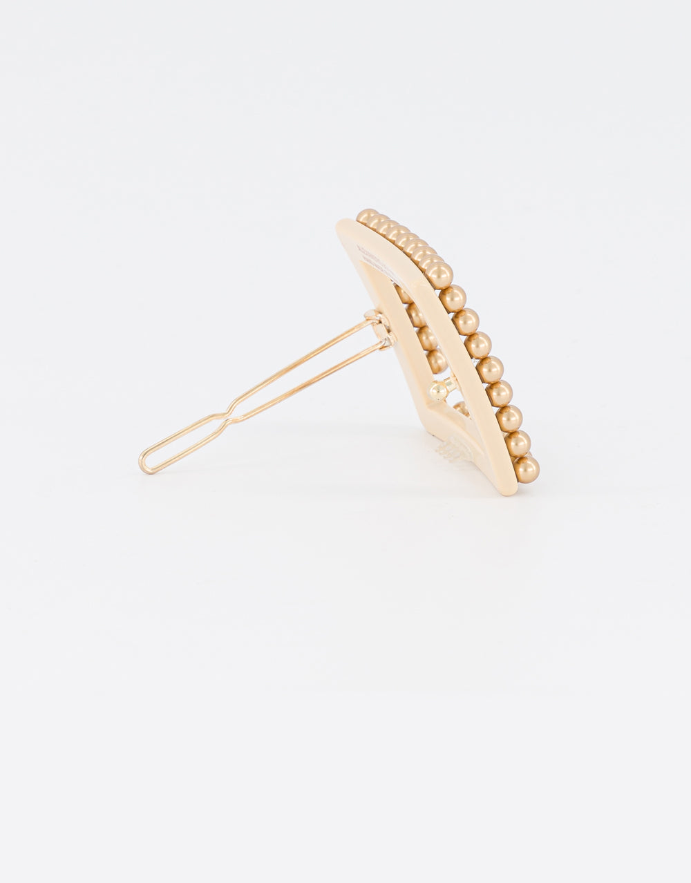 ALEXANDRE DE PARIS Acetate and Pearl Gold Side Barrette