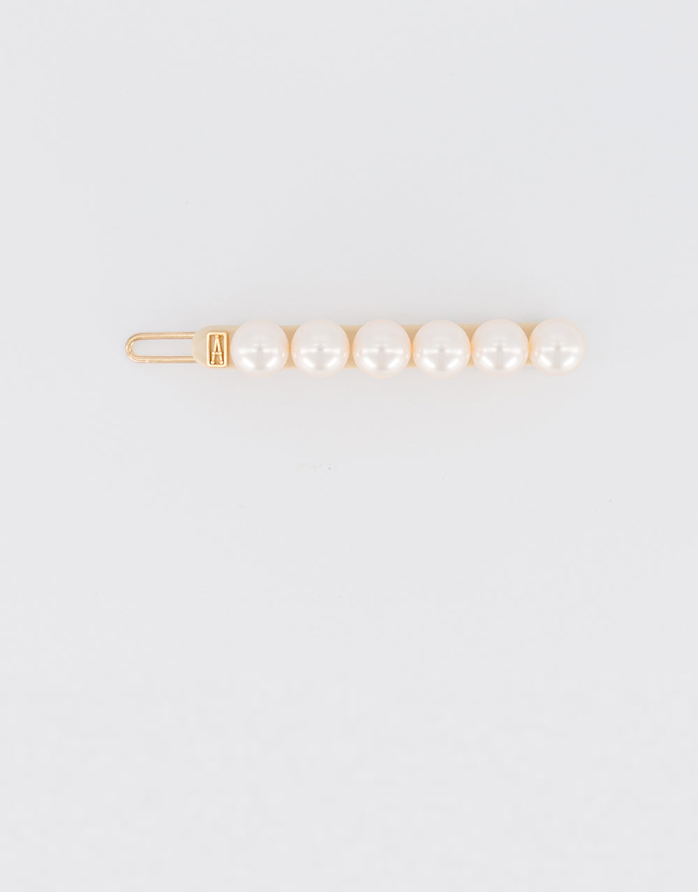 ALEXANDRE DE PARIS acetate and pearl side barette