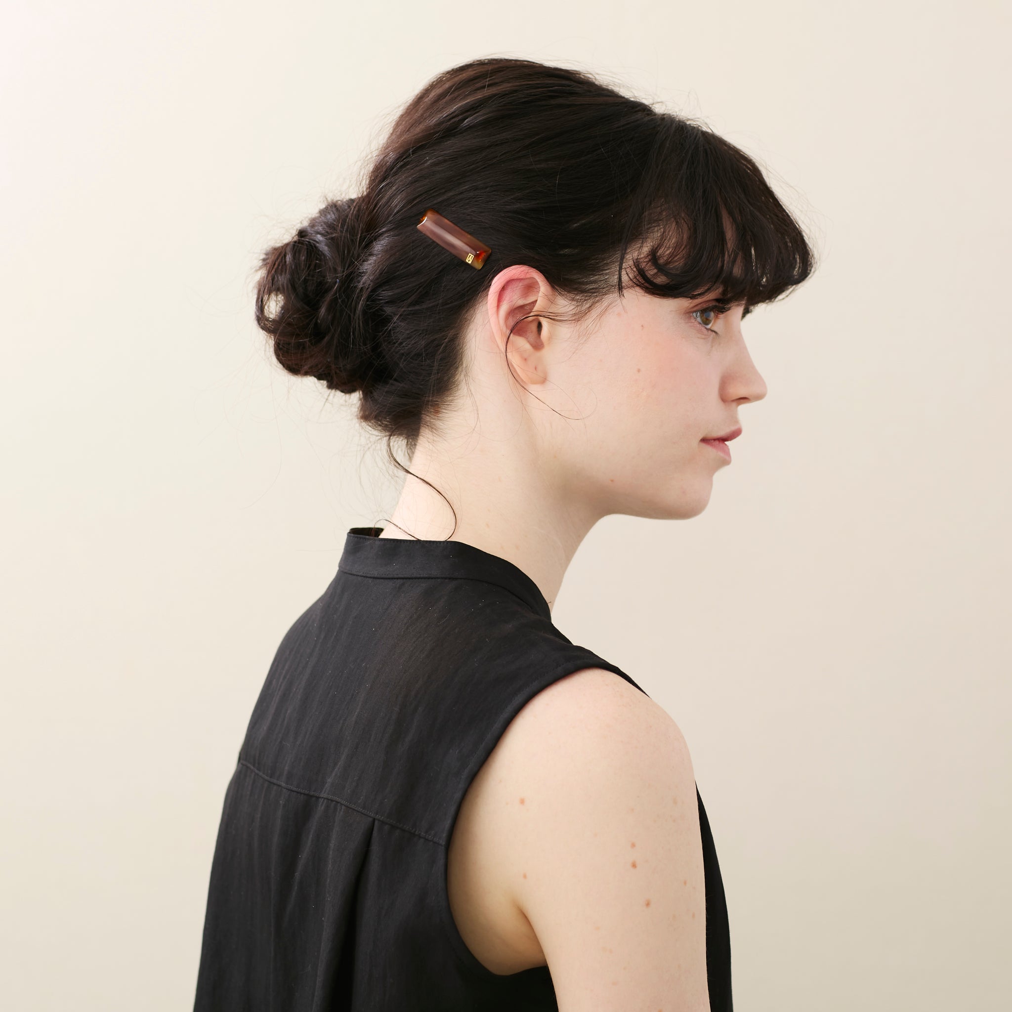 ALEXANDRE DE PARIS Acetate Side Barrette