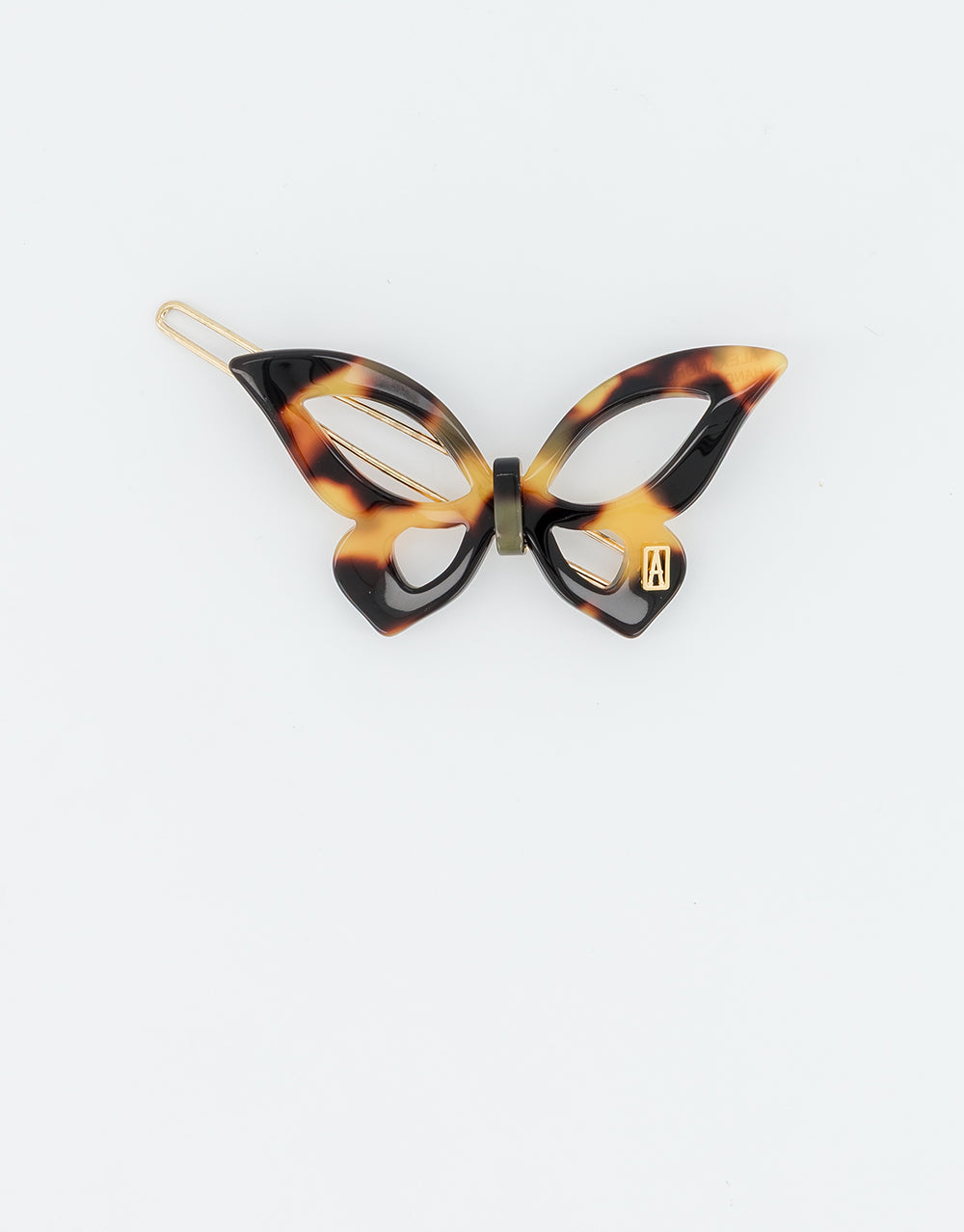 ALEXANDRE DE PARIS Lilas Butterfly Acetate Side Barrette