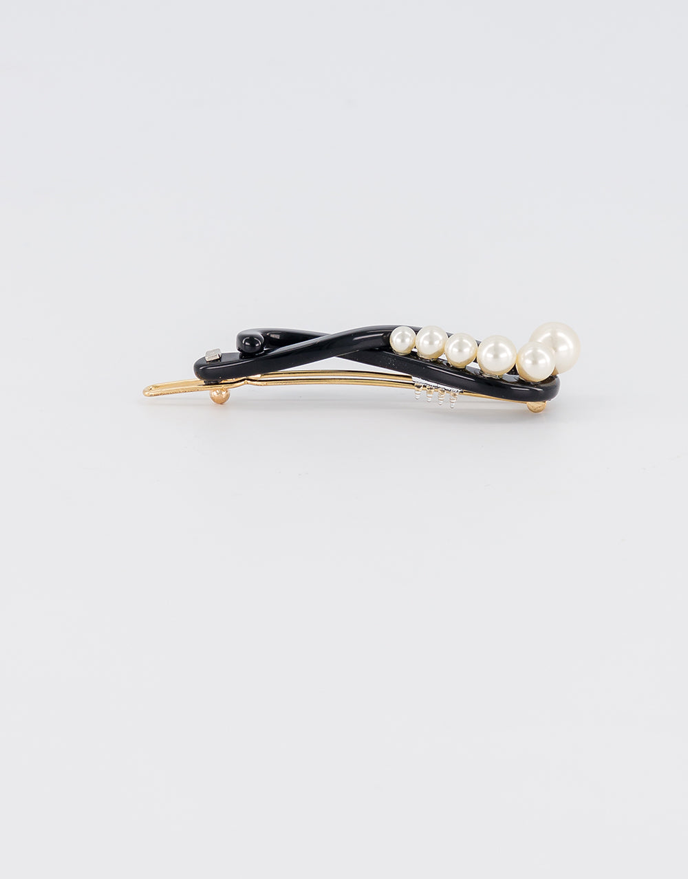 ALEXANDRE DE PARIS Pearl side hair barrette
