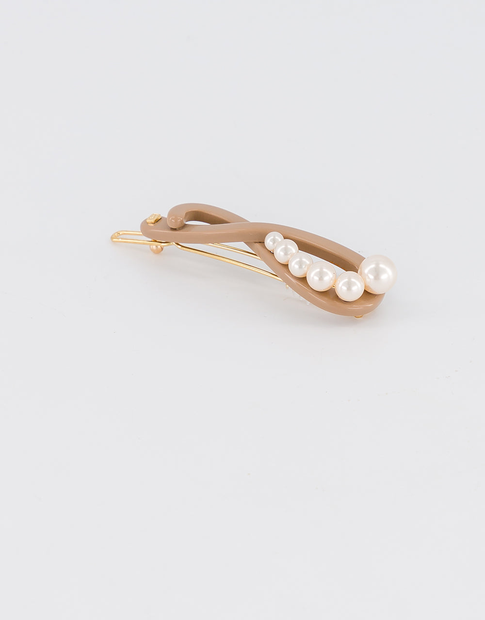 ALEXANDRE DE PARIS Pearl side hair barrette