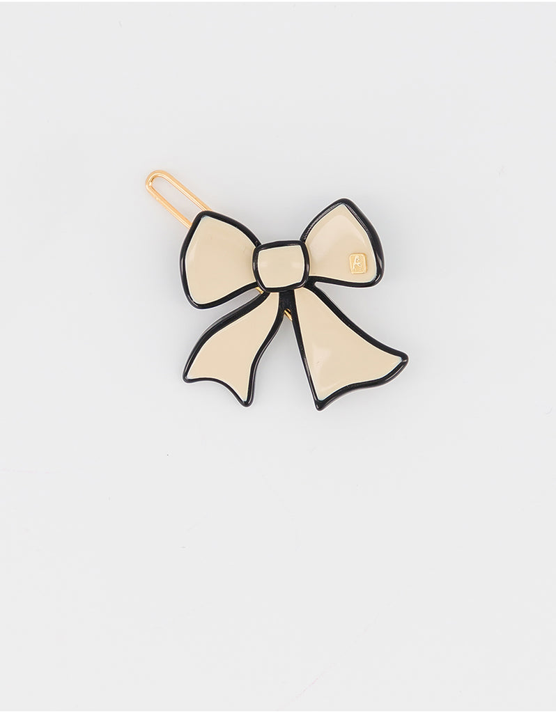ALEXANDRE DE PARIS Richelieu Bow Acetate Side Barrette