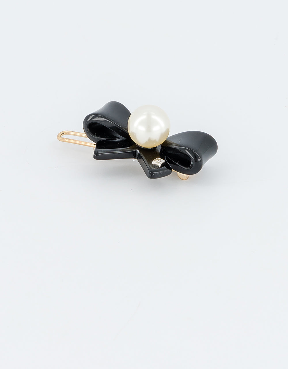 ALEXANDRE DE PARIS Poesie acetate and pearl side barrette