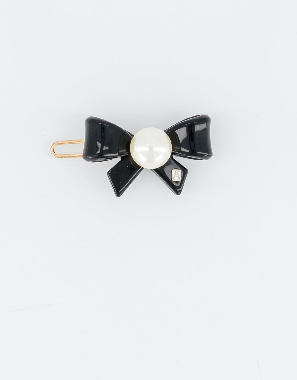 ALEXANDRE DE PARIS Poesie acetate and pearl side barrette