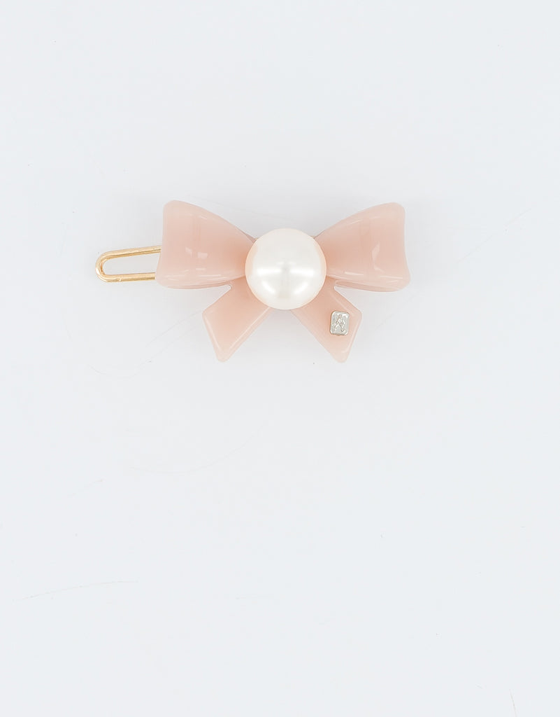 ALEXANDRE DE PARIS Poesie acetate and pearl side barrette