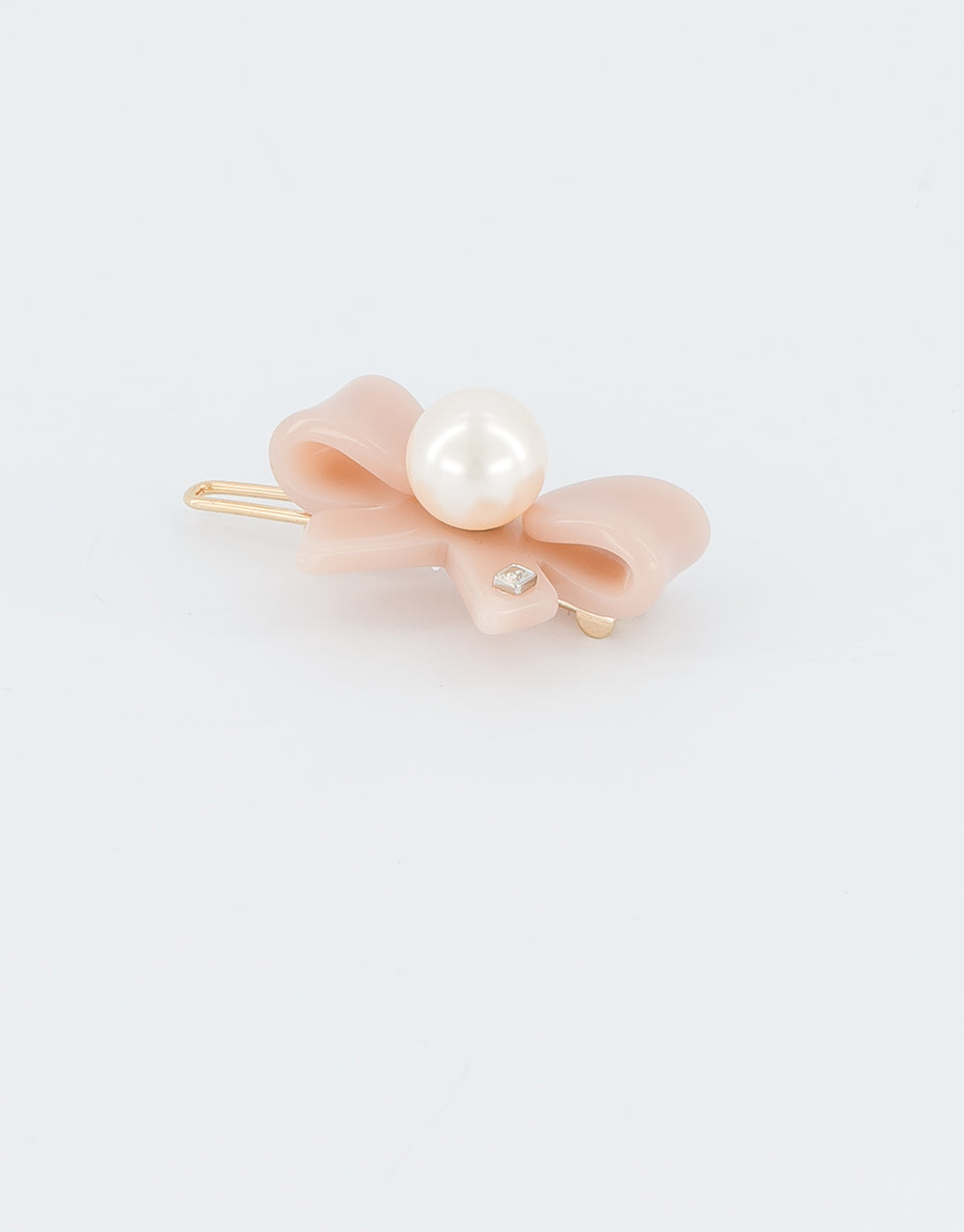 ALEXANDRE DE PARIS Poesie acetate and pearl side barrette