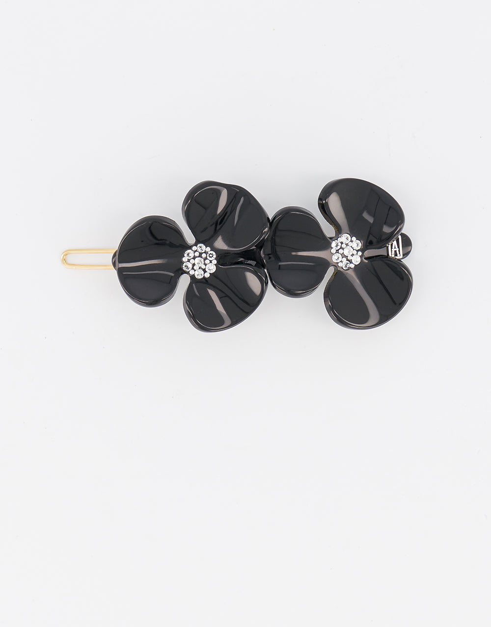ALEXANDRE DE PARIS Camelia acetate side barette