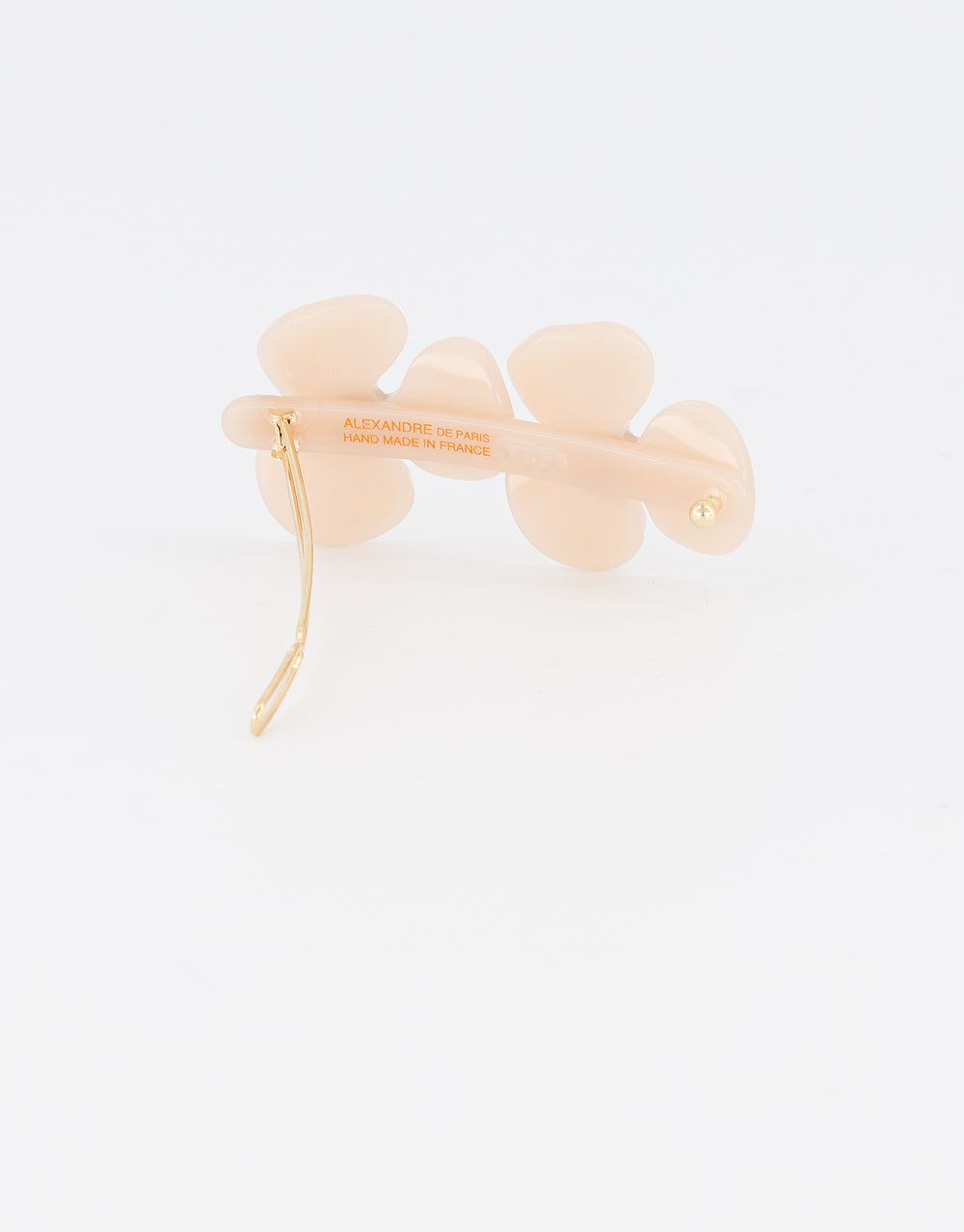 ALEXANDRE DE PARIS Camelia acetate side barette