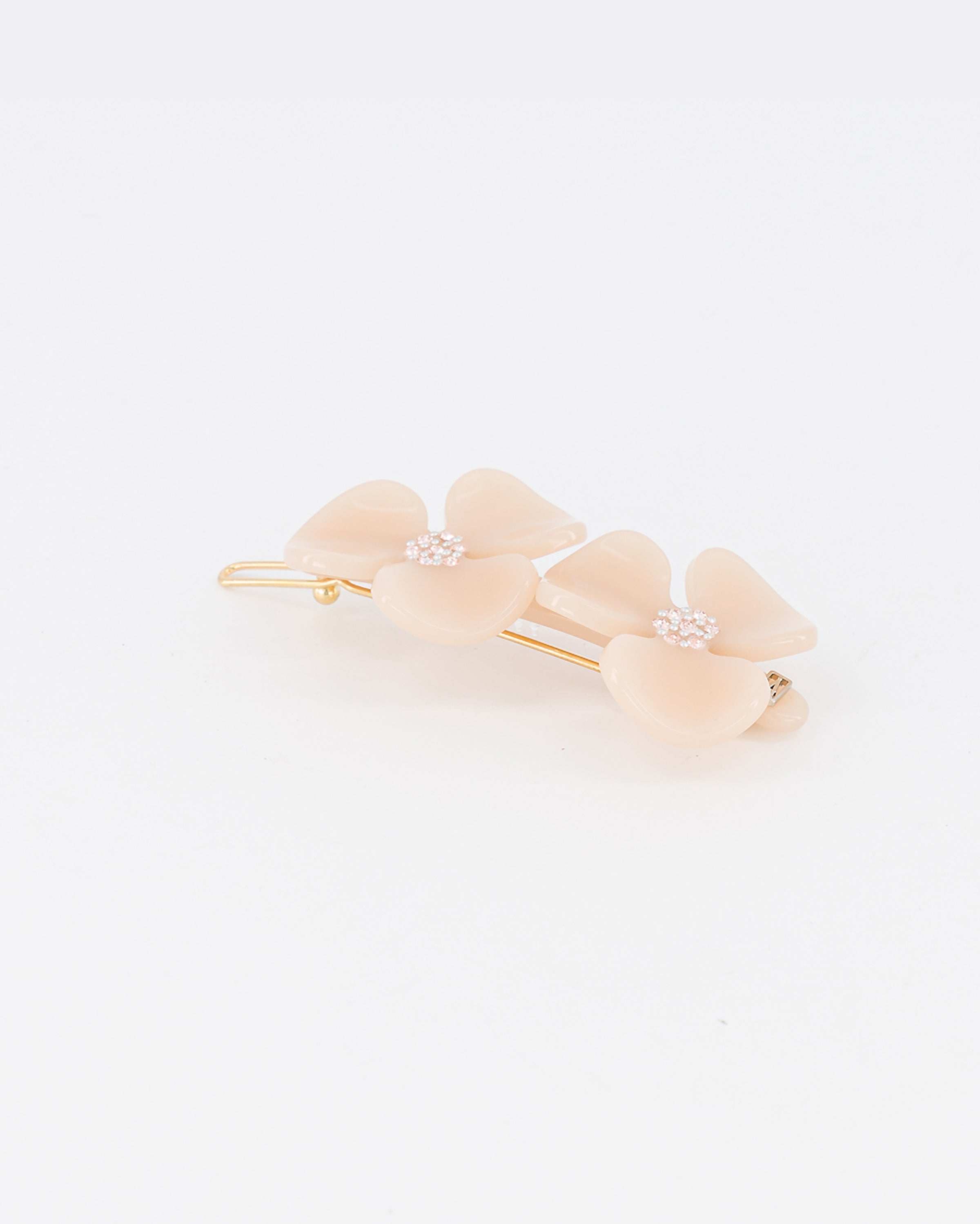 ALEXANDRE DE PARIS Camelia acetate side barette