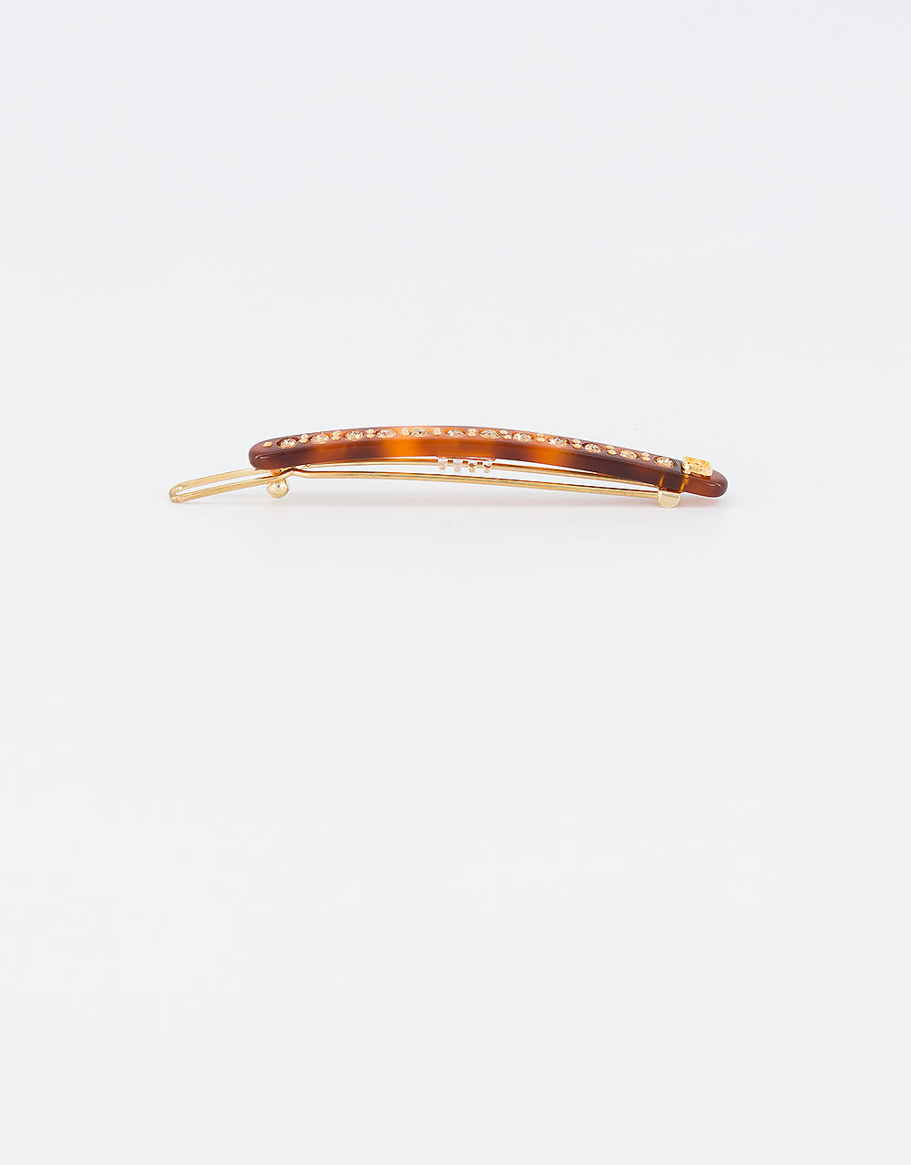 ALEXANDRE DE PARIS Le Marais tortoise shell strass acetate side barette