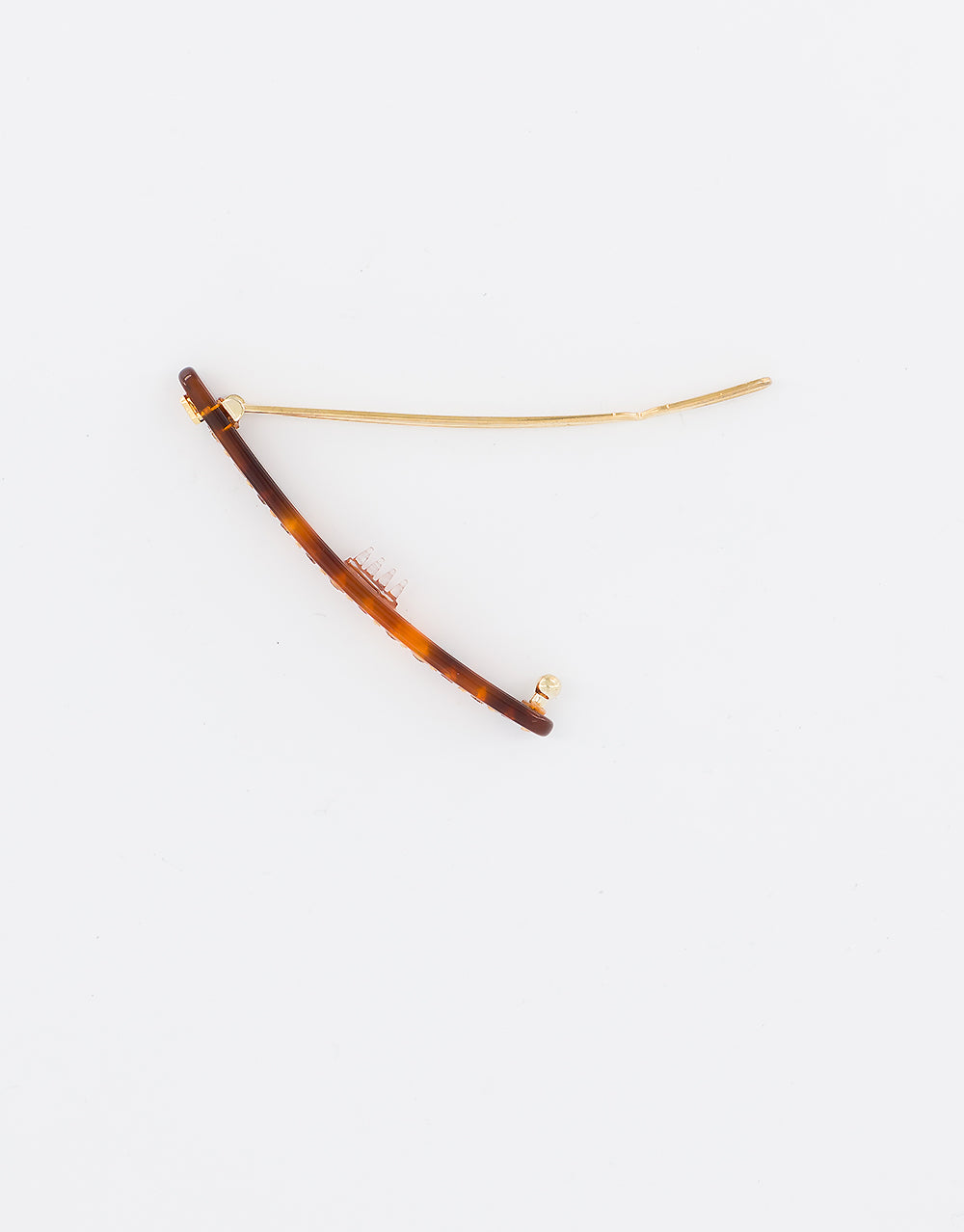 ALEXANDRE DE PARIS Le Marais tortoise shell strass acetate side barette