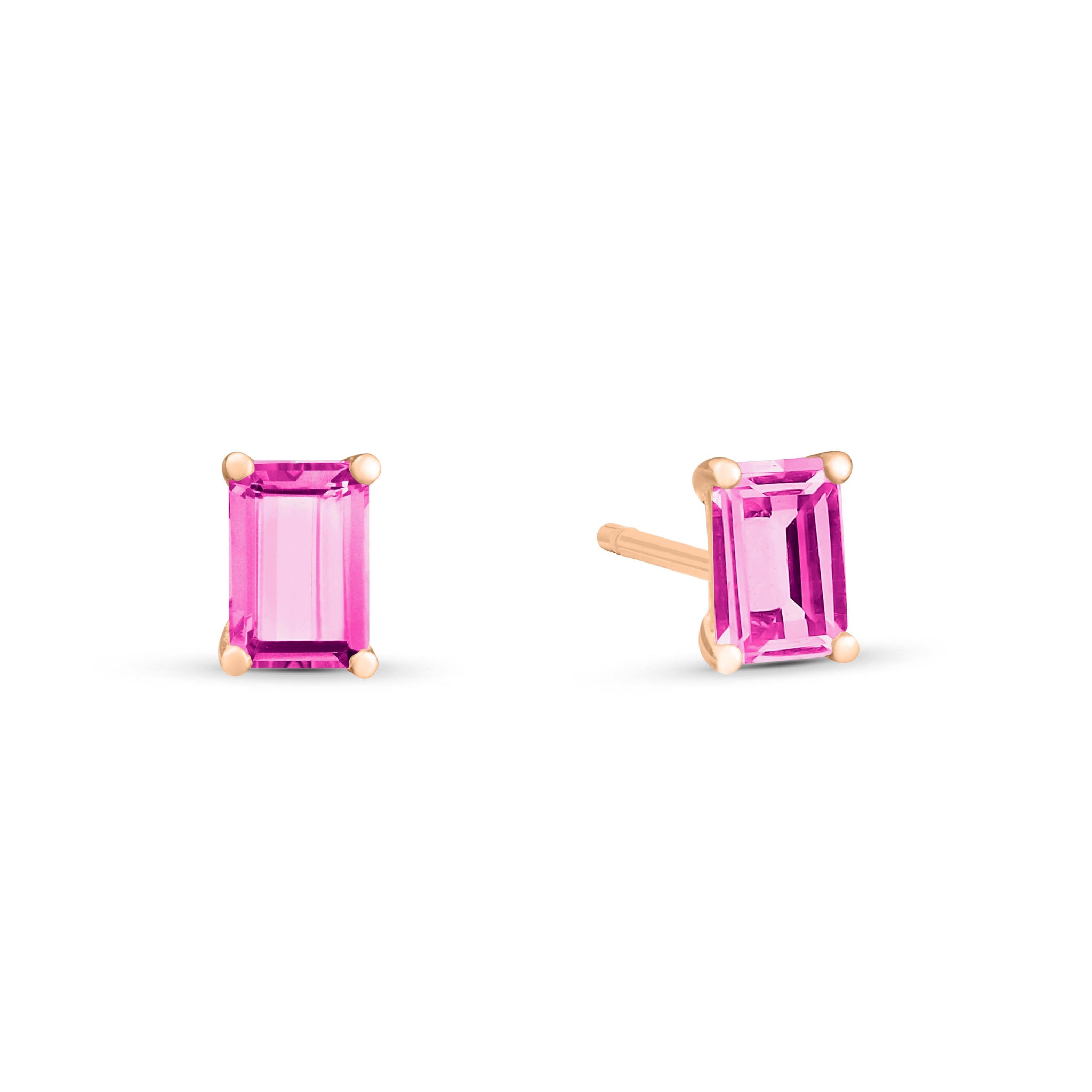 GINETTE NY Cocktail pink topaz studs