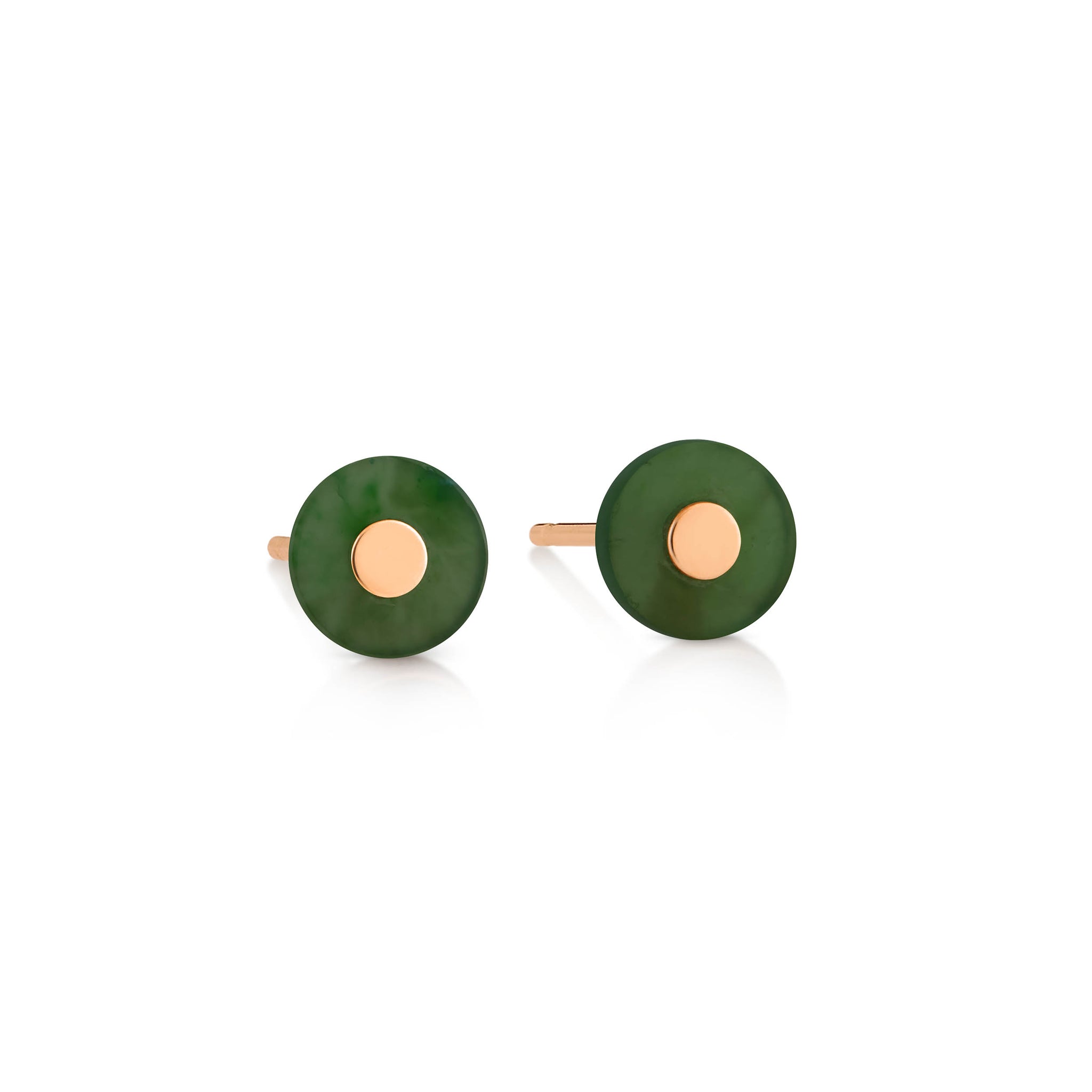 GINETTE NY Donut jade studs