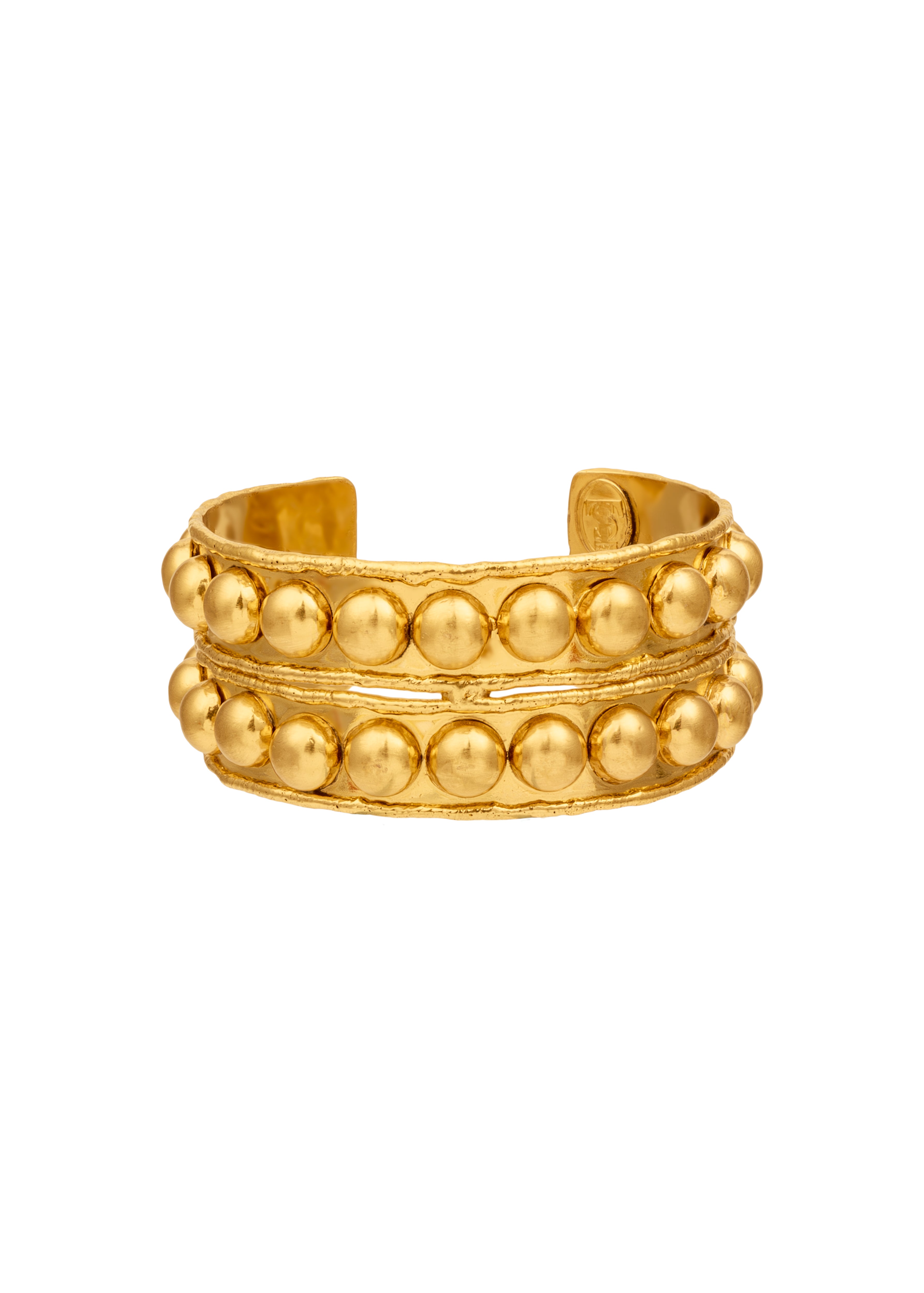 SYLVIA TOLEDANO Gold Tribal Open Cuff