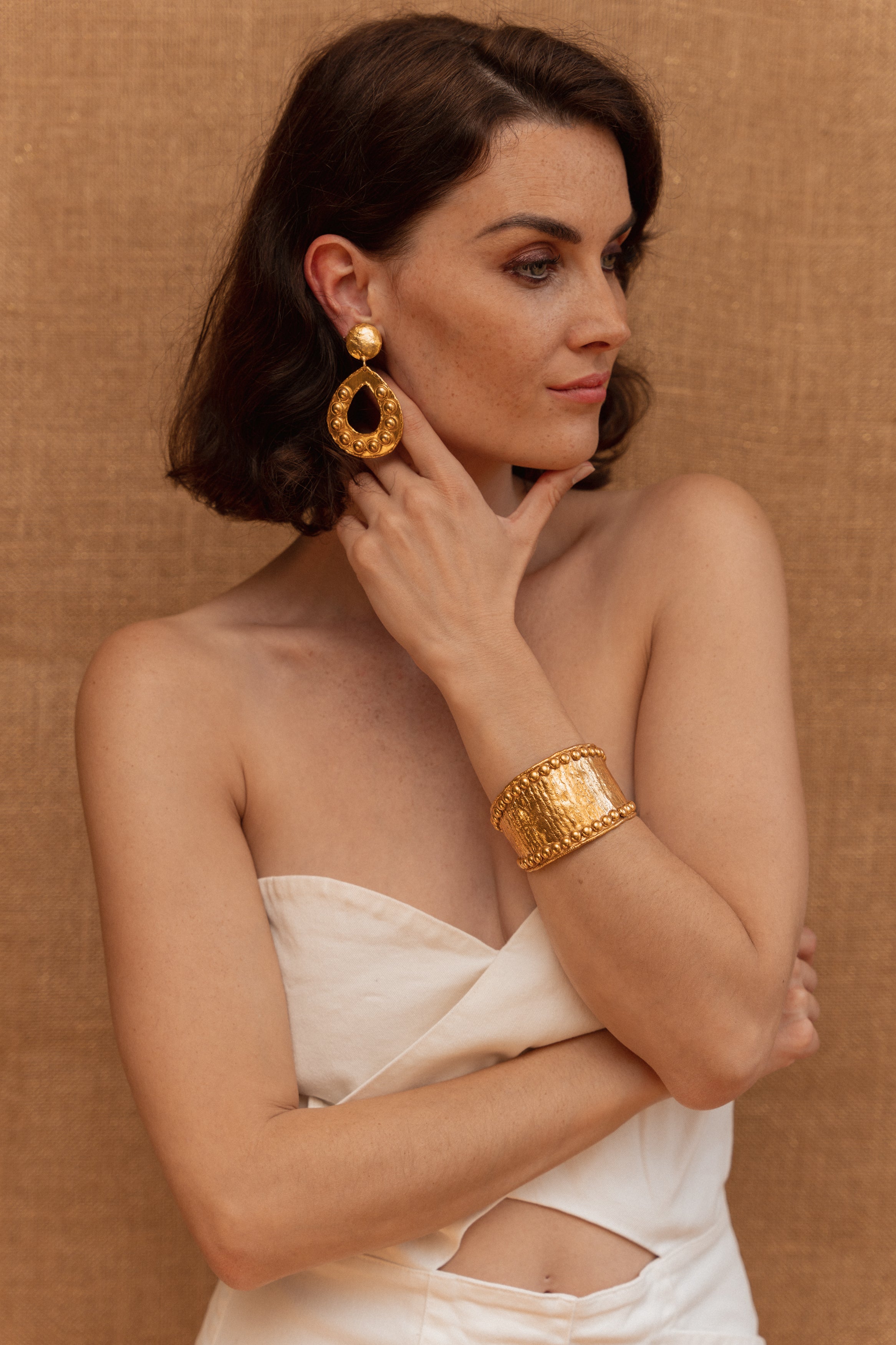SYLVIA TOLEDANO Power Dots gold cuff