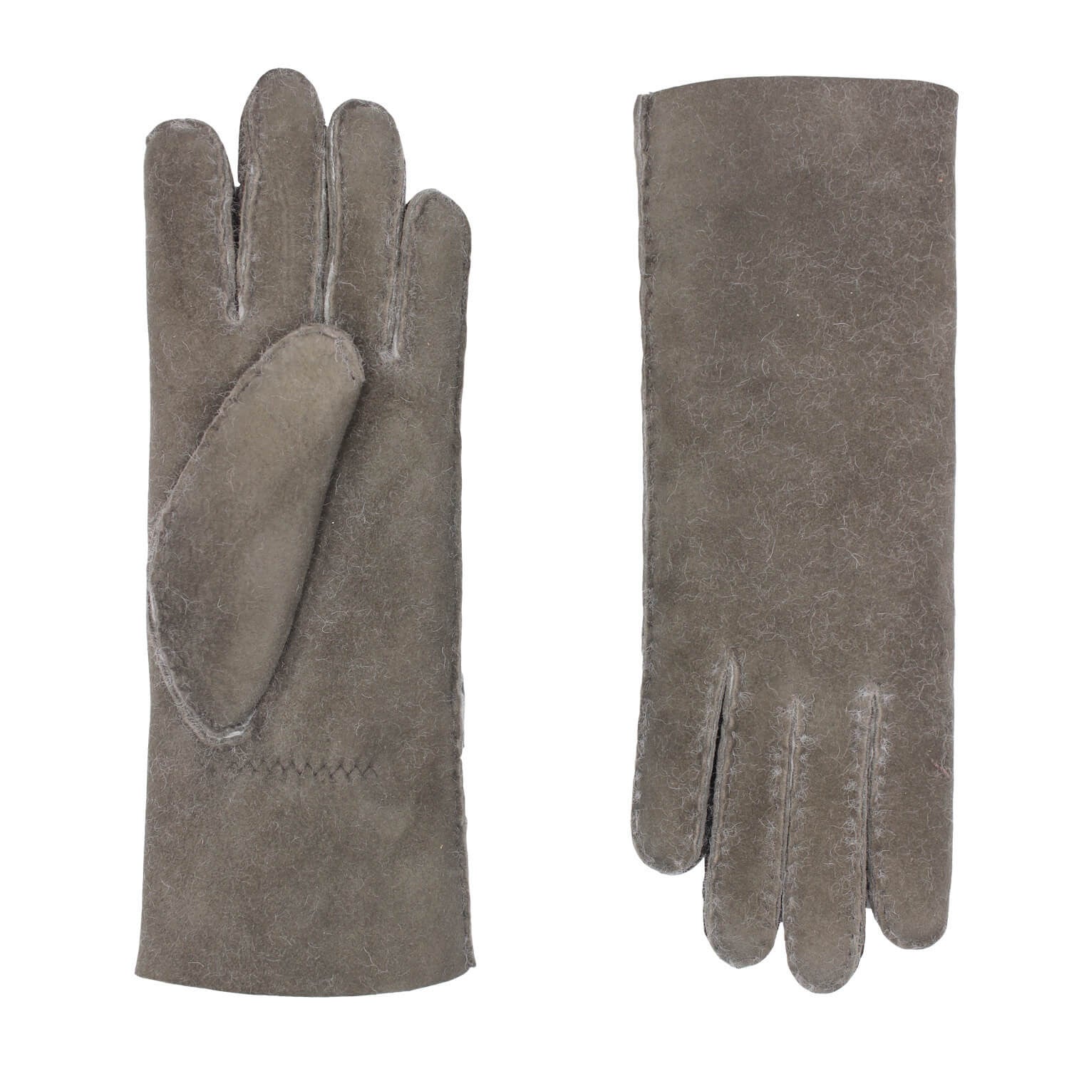 AGNELLE Denise Grey Shearling Glove