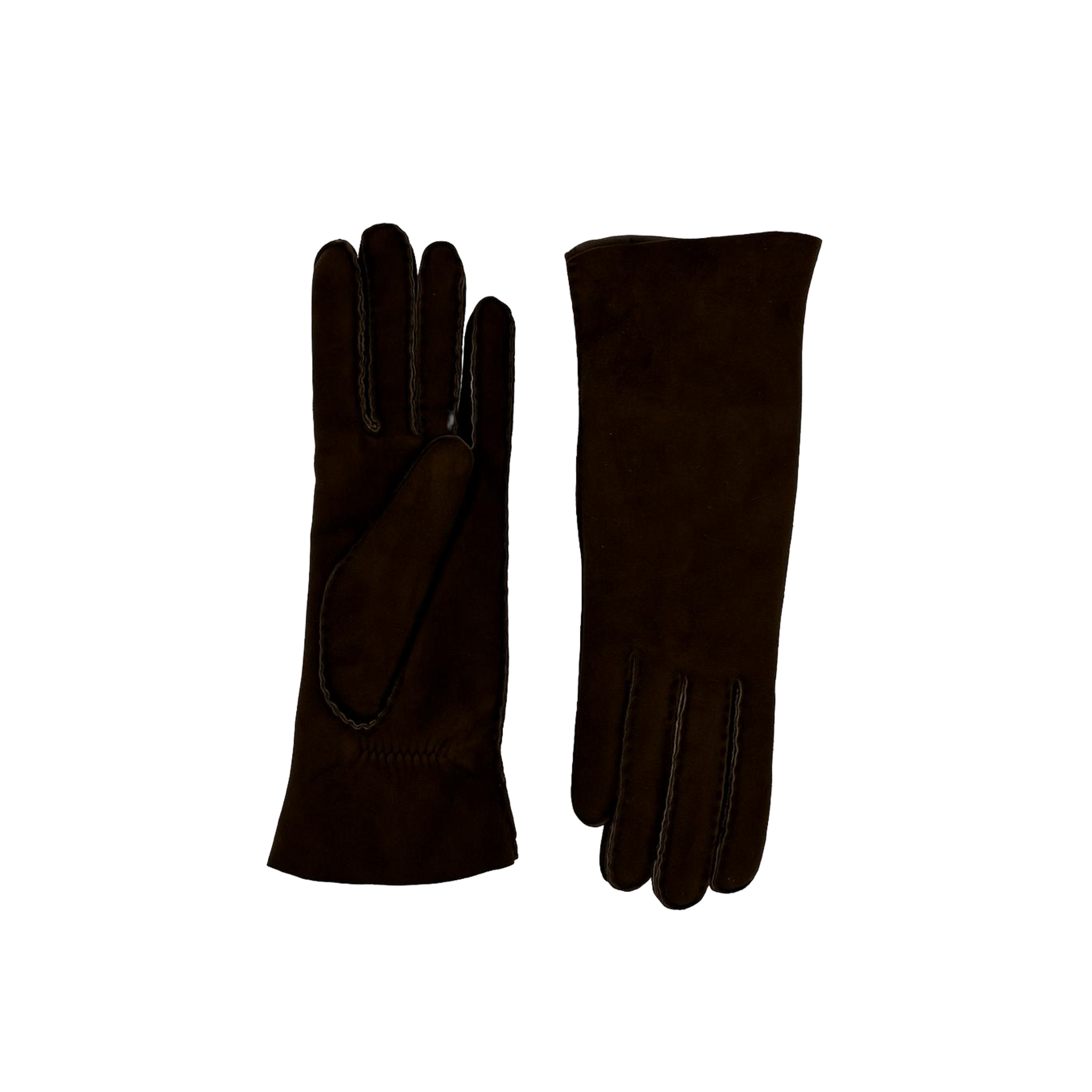 AGNELLE Denise Brown Shearling Glove