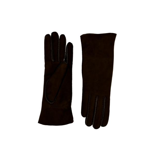 AGNELLE Denise Brown Shearling Glove