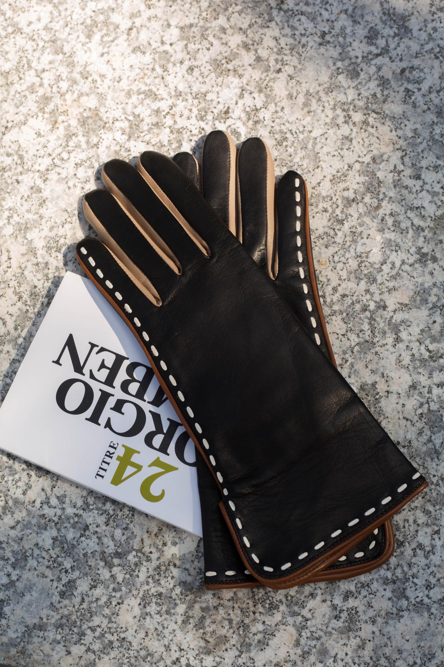 AGNELLE Diane leather gloves