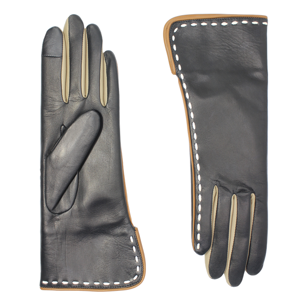 AGNELLE Diane leather gloves