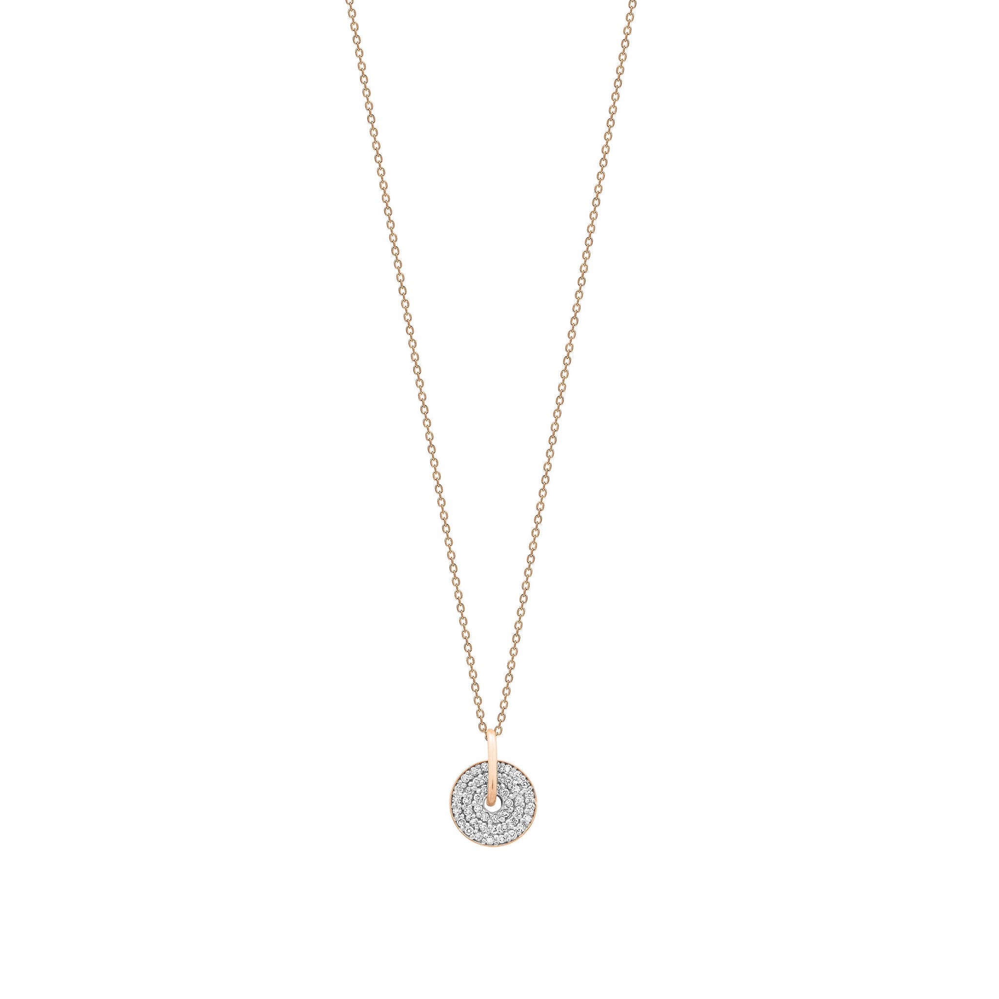 GINETTE NY Mini diamond donut on chain