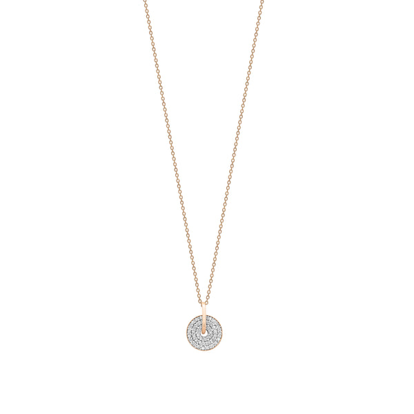 GINETTE NY Mini diamond donut on chain