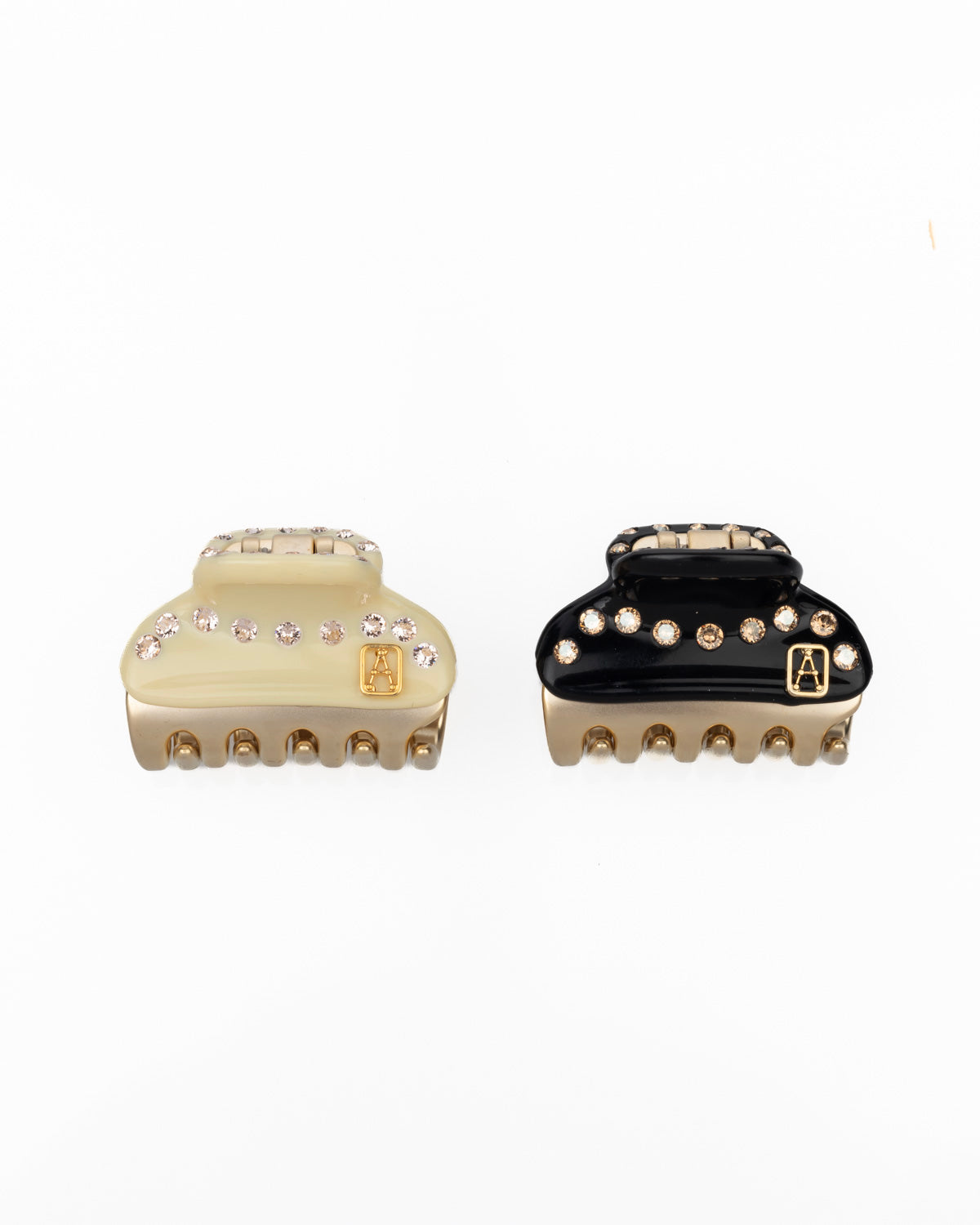 ALEXANDRE DE PARIS Vendome Small Crystal Hair Claw Clip Set of 2