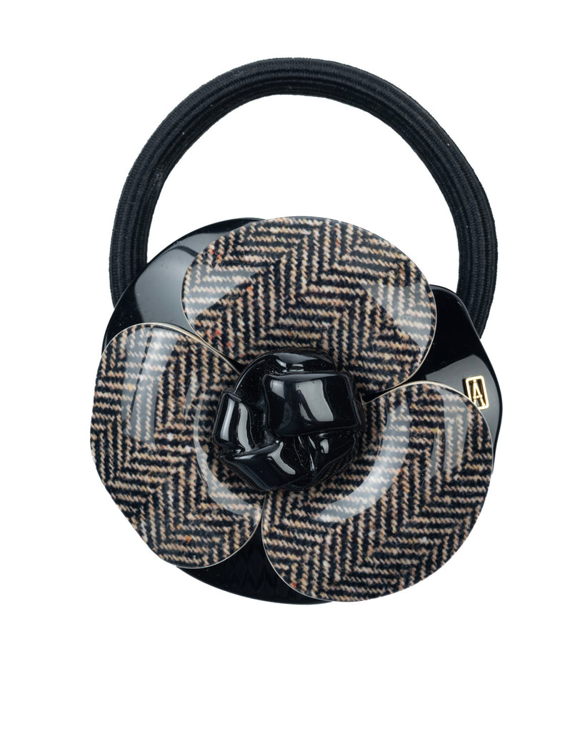 ALEXANDRE DE PARIS Camelia Acetate Ponytail Holder